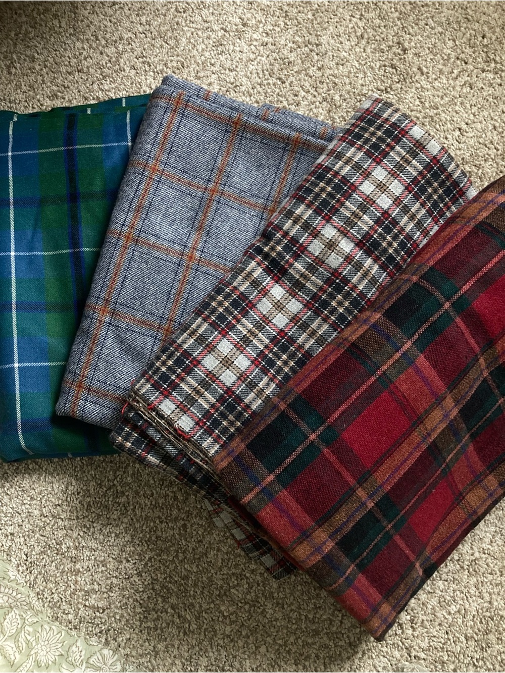12yd+ 100% Wool Fabric Lot 6lb+
